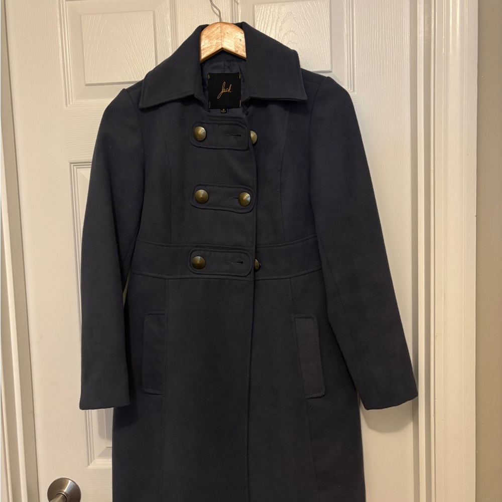 Jack by BB Dakota Navy Double-Breasted Pea Coat